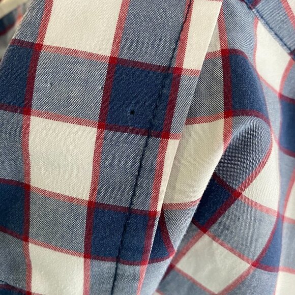 L.L.‎ Bean Signature Shirt Button Front Slim Fit Pl - Picture 3 of 8